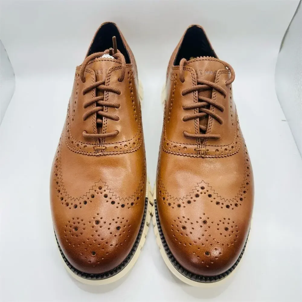 Cole Haan ZERØGRAND Remastered Wingtip Oxford Men's Brown Size 9W